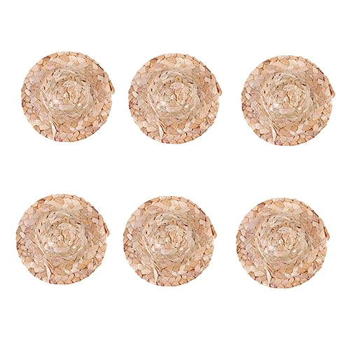 CIYODO 6 Stück Puppenmütze Dekorationen Puppen Strohhut Party Hut für Puppe Hut Puppe Puppen Kleidung Puppen Klamotten geflochtene Strohhüte handgefertigter Strohhut Hölzern Brown CIYODO 6 Stück Puppenmütze Dekorationen Puppen Strohhut Party Hut für Puppe Hut Puppe Puppen Kleidung Puppen Klamotten geflochtene Strohhüte handgefertigter Strohhut Hölzern Brown von CIYODO