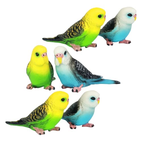 CIYODO 6 Stück Realistische Vogel Ornamente für Künstlicher Sittich Dekoartikel für Garten und Heimdekoration Sicheres und Tragbares CIYODO 6 Stück Realistische Vogel Ornamente für Künstlicher Sittich Dekoartikel für Garten und Heimdekoration Sicheres und Tragbares von CIYODO