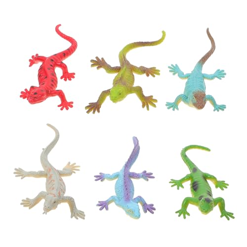 CIYODO 6 Stück Realistische Eidechsenfiguren Aus Plastik Eidechsen-spielfiguren Tierfigur Eidechsenmodell Für Garten Und Pädagogisches Spielzeug CIYODO 6 Stück Realistische Eidechsenfiguren Aus Plastik Eidechsen-spielfiguren Tierfigur Eidechsenmodell Für Garten Und Pädagogisches Spielzeug von CIYODO