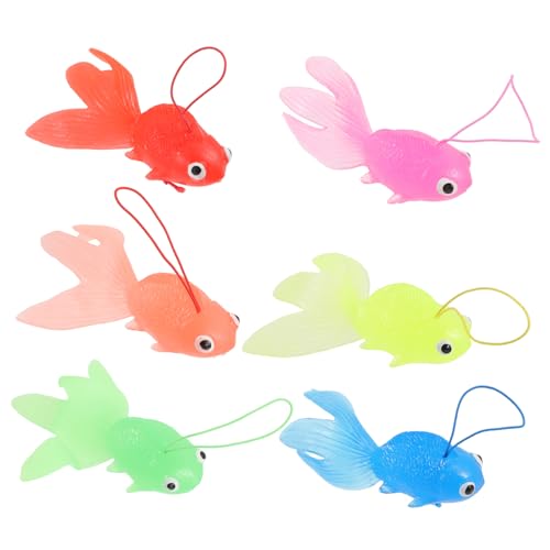 CIYODO 6 Stück Kinder Fischspielzeug Transparente Goldfisch Modelle Schwimmendes Wasserspielzeug für Badespaß Lernspielzeug zur Hand Auge Koordination Aquarium Dekoration für Kinder CIYODO 6 Stück Kinder Fischspielzeug Transparente Goldfisch Modelle Schwimmendes Wasserspielzeug für Badespaß Lernspielzeug zur Hand Auge Koordination Aquarium Dekoration für Kinder von CIYODO