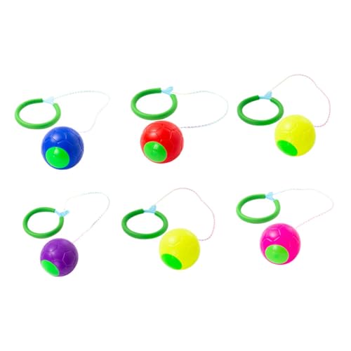 CIYODO 6 Stück Sprungbälle für Bunte Fitnessspielzeuge für Draußen Fördert Koordination und Balance Geeignet für Bewegungsspiele und Spaß im Freien Zufällige Farbe CIYODO 6 Stück Sprungbälle für Bunte Fitnessspielzeuge für Draußen Fördert Koordination und Balance Geeignet für Bewegungsspiele und Spaß im Freien Zufällige Farbe von CIYODO