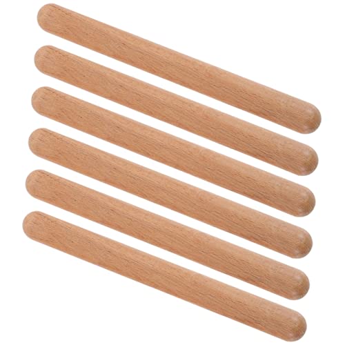 CIYODO 6 Stück Stock Für Musikinstrumente Pädagogische Musikalische Musikalische Spielsachen Rhythmusschläger Für Tragbare Rhythmusstöcke Musiksticks Für Holz von CIYODO
