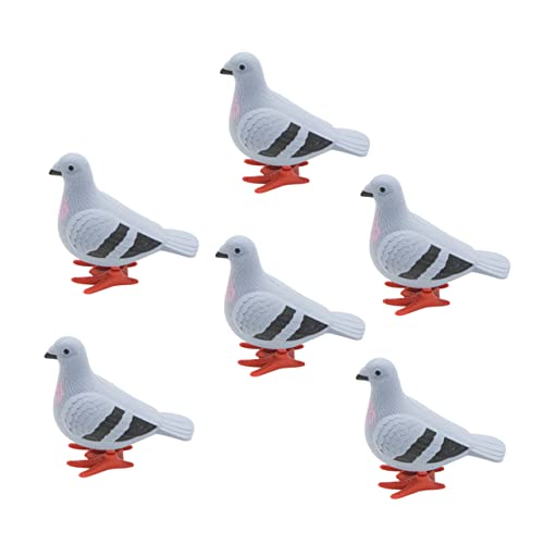 CIYODO 6 Stück Taube Jumping Taube Aufziehbares Vogelspielzeug Aufziehen Cartoon - Spielzeugkind Aufziehen Tauben-aufziehspielzeug Plastik Zufällige Farbe CIYODO 6 Stück Taube Jumping Taube Aufziehbares Vogelspielzeug Aufziehen Cartoon - Spielzeugkind Aufziehen Tauben-aufziehspielzeug Plastik Zufällige Farbe von CIYODO