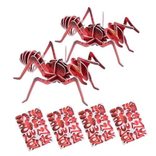 CIYODO 6 Stück Teiliges Ameisen Puzzle Realistisches Insektenmodell aus Karton Stem Lernspielzeug für Fördert Problemlösung und Biologieverständnis Leichter Tragbarer Bauspaß für Jungen von CIYODO