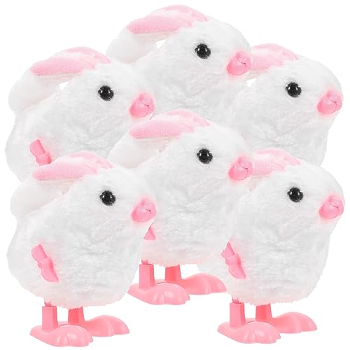 CIYODO 6 Stück Teiliges Aufziehspielzeug Osterhasen Bunte Plüschhasen mit Hüpfendes Bunny für Kleines Ostergeschenk Party Deko CIYODO 6 Stück Teiliges Aufziehspielzeug Osterhasen Bunte Plüschhasen mit Hüpfendes Bunny für Kleines Ostergeschenk Party Deko von CIYODO