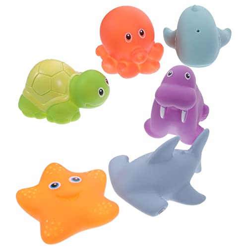 CIYODO 6 Stück Teiliges Farbwechselnde Badewannenspielzeuge für Kleinkinder Squeaky Tier für Lustige Badestunden für Duschen und Wasserspaß CIYODO 6 Stück Teiliges Farbwechselnde Badewannenspielzeuge für Kleinkinder Squeaky Tier für Lustige Badestunden für Duschen und Wasserspaß von CIYODO