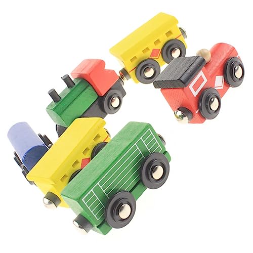 CIYODO 6 Stück Teiliges Holzspielzeug Zug für Farbenfrohe Dekorative und Lehrreiche Spielzeuge für Kleinkinder Belohnung Geeignet von CIYODO