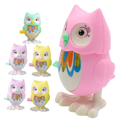CIYODO 6 Stück Teiliges Katzen Owl Aufziehspielzeug für Cartoon Spielzeuge Neujahrsgeschenk für Jungen und Vorschulkinder Zufällige Farbe von CIYODO