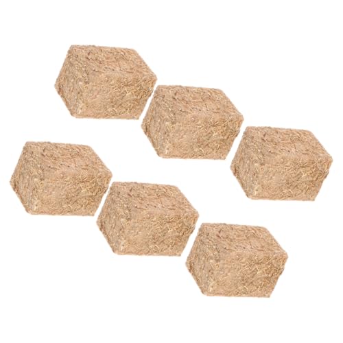 CIYODO 6 Stück Teiliges Mini Heuballen Realistische Puppenhaus Deko Natürliche Landhaus Accessoires für DIY Basteln Vielseitige Bauernhof Szene Western Requisite Herbstliche Miniaturgras von CIYODO