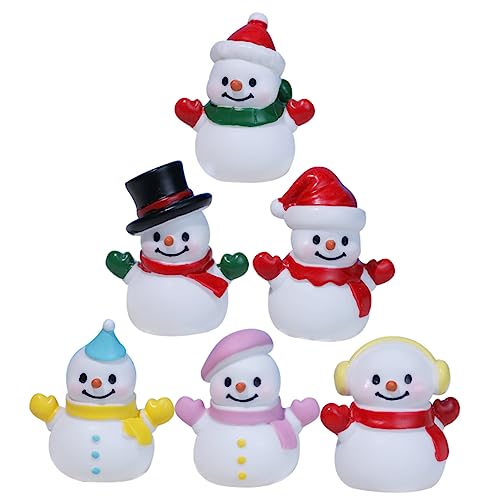 CIYODO 6 Stück Teiliges Miniatur Schneemann Figuren aus Resin Wetterfest Langlebig Niedliche Weihnachtsdeko für Tisch Garten Bonsai Mikro Garten und Festliche Winterdekoration CIYODO 6 Stück Teiliges Miniatur Schneemann Figuren aus Resin Wetterfest Langlebig Niedliche Weihnachtsdeko für Tisch Garten Bonsai Mikro Garten und Festliche Winterdekoration von CIYODO