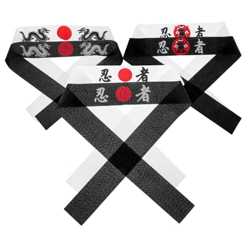 CIYODO 6 Stück Teiliges Samurai Ninja Stirnband aus Weichem Polyester Bushido Hachimaki Stil Vielseitig für Karate Sport Kindergeburtstag Partydekoration und Cosplay Zubehör CIYODO 6 Stück Teiliges Samurai Ninja Stirnband aus Weichem Polyester Bushido Hachimaki Stil Vielseitig für Karate Sport Kindergeburtstag Partydekoration und Cosplay Zubehör von CIYODO