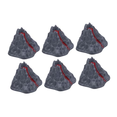 CIYODO 6 Stück Teiliges Vulkanmodell aus Robustem Kunststoff Realistische Miniatur Dekoration für Sandkasten und Aquarium Kreative Lernspielzeuge für Naturwissenschaftliche Entdeckung CIYODO 6 Stück Teiliges Vulkanmodell aus Robustem Kunststoff Realistische Miniatur Dekoration für Sandkasten und Aquarium Kreative Lernspielzeuge für Naturwissenschaftliche Entdeckung von CIYODO
