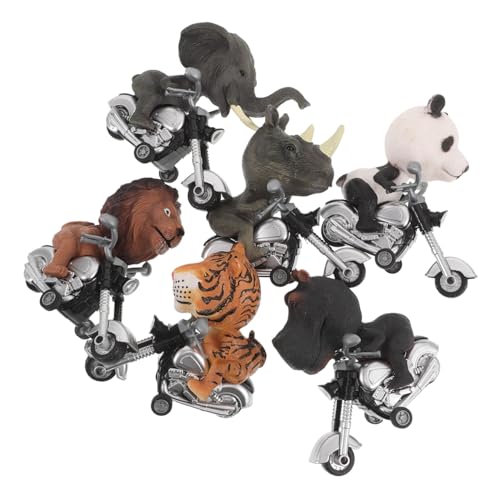 CIYODO 6 Stück Tierische Rückziehautos Pullback Autos Friktionsantrieb Plastikmodell Motorradspielzeug Für Jungen Mädchen Innen Außen CIYODO 6 Stück Tierische Rückziehautos Pullback Autos Friktionsantrieb Plastikmodell Motorradspielzeug Für Jungen Mädchen Innen Außen von CIYODO