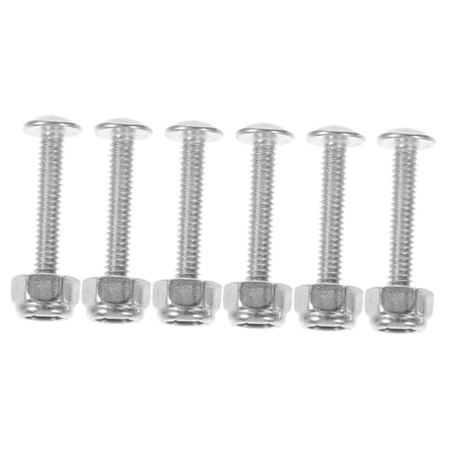 CIYODO 6 Stück Tischfußball Spieler Schrauben Muttern Kit Tischfußball Reparatur Zubehör für Kicker Maschinen Langlebige Metallteile Einsetzbar Leicht zu Reinigen für Spieler Aller von CIYODO