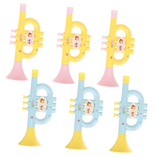 CIYODO 6 Stück Trompete Instrument für Trompeten Kid -Trompete Musikinstrumente für Trompete Kleinkind Hornspielzeug für Kinderspielzeug Abs von CIYODO