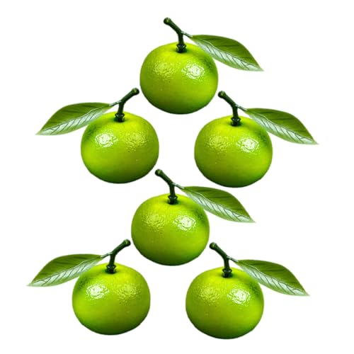 CIYODO 6 Stück künstliche orange gefälscht realistische falsche Früchte Simulation Orangen naturgetreue Fruchtdekorationen realistische künstliche Frucht orangefarbenes Schaum Grün CIYODO 6 Stück künstliche orange gefälscht realistische falsche Früchte Simulation Orangen naturgetreue Fruchtdekorationen realistische künstliche Frucht orangefarbenes Schaum Grün von CIYODO