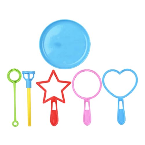 CIYODO Sicherer Seifenblasenbläser Für Jungen Und Mädchen 6-teiliges Seifenblasenset Seifenblasenstäbe Für Jungen Und Mädchen Seifenblasenparty-Spielzeug Seifenblasenmacher Zum Spielen Im Freien von CIYODO