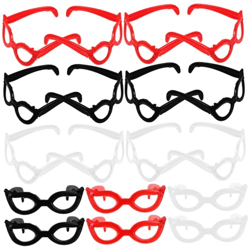 CIYODO 60 Stück Brille kreative Brillen Mini-Sonnenbrille Cosplay-Brillen Miniaturbrille Brille Accessoire Plastik CIYODO 60 Stück Brille kreative Brillen Mini-Sonnenbrille Cosplay-Brillen Miniaturbrille Brille Accessoire Plastik von CIYODO