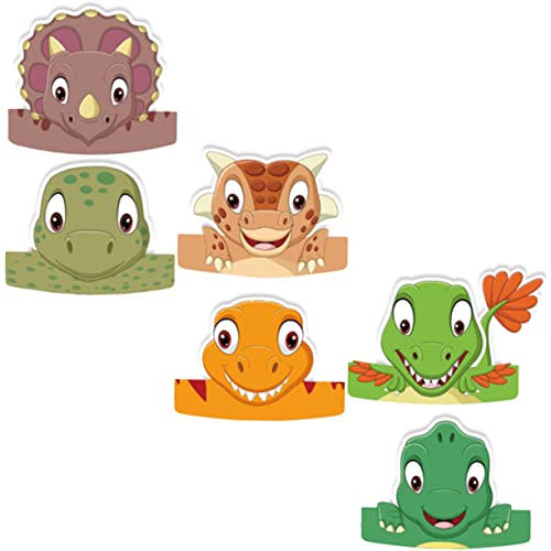 CIYODO Partyhüte für Kinder 6 Stück Papierhut mit Dinosaurier- Party- lustige Kopfbedeckungen für Geburtstage CIYODO Partyhüte für Kinder 6 Stück Papierhut mit Dinosaurier- Party- lustige Kopfbedeckungen für Geburtstage von CIYODO