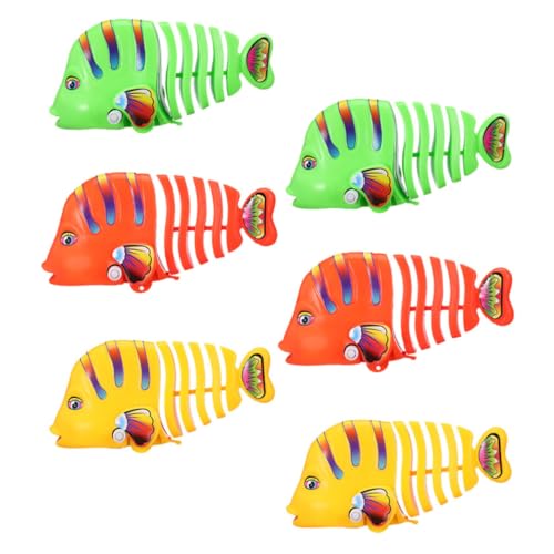 CIYODO 6Stücke Aufzieh Badefisch Wasserspielzeug für Mechanisches Schwingspielzeug Bunten Farben Feinmotorik und Kreativität für Spielspaß im Wasser CIYODO 6Stücke Aufzieh Badefisch Wasserspielzeug für Mechanisches Schwingspielzeug Bunten Farben Feinmotorik und Kreativität für Spielspaß im Wasser von CIYODO