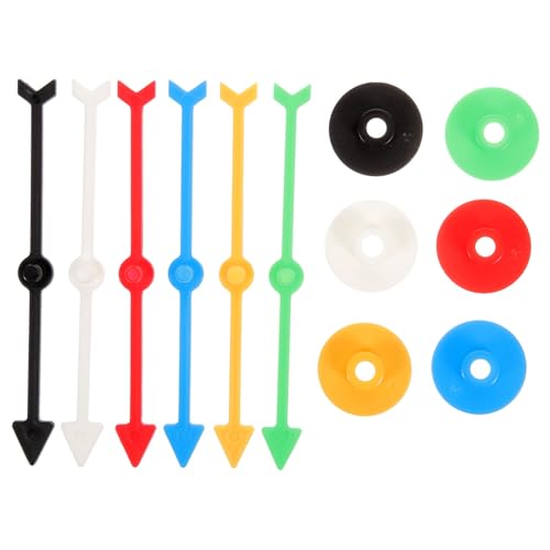 CIYODO 6Stücke DIY Spielpfeile aus Kunststoff für Brettspiele Pfeilspinner für Partyspiele Installieren Robust und Langlebig für Home Entertainment von CIYODO