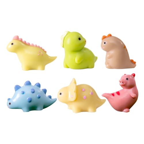 CIYODO 6Stücke Dinosaurier Ornamente Gartendekorationen für Bonsai Niedliche Resin Figuren Lebendigen Farben Kreative Mini Dinosaurier für Terrarien und Puppenhäuser CIYODO 6Stücke Dinosaurier Ornamente Gartendekorationen für Bonsai Niedliche Resin Figuren Lebendigen Farben Kreative Mini Dinosaurier für Terrarien und Puppenhäuser von CIYODO
