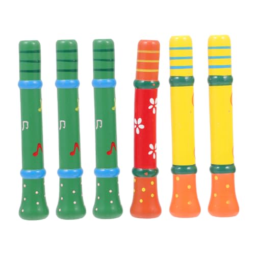 CIYODO 6Stücke Holz Pfeife für Kreatives Musikinstrument für Spiele und Partys Leicht und Tragbar Farben Zufällig Perfektes für Jungen CIYODO 6Stücke Holz Pfeife für Kreatives Musikinstrument für Spiele und Partys Leicht und Tragbar Farben Zufällig Perfektes für Jungen von CIYODO