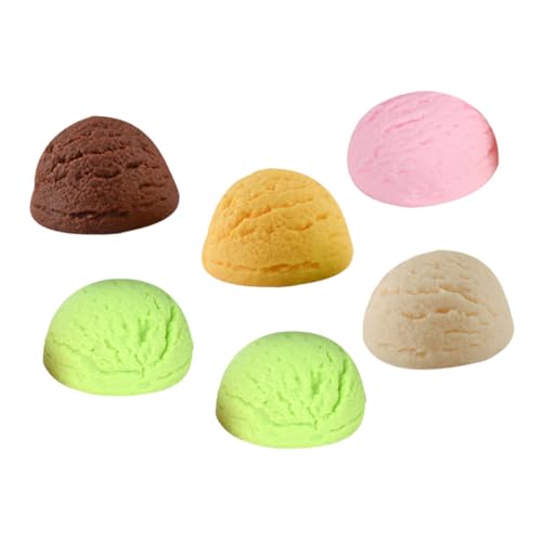 CIYODO 6Stücke Künstliche Eiskugeln aus Lebensechte Deko für Fotografie und Modellvitrinen Wiederverwendbare Eisspielzeuge für Gastgeschenke und Lebensmittelmuster CIYODO 6Stücke Künstliche Eiskugeln aus Lebensechte Deko für Fotografie und Modellvitrinen Wiederverwendbare Eisspielzeuge für Gastgeschenke und Lebensmittelmuster von CIYODO