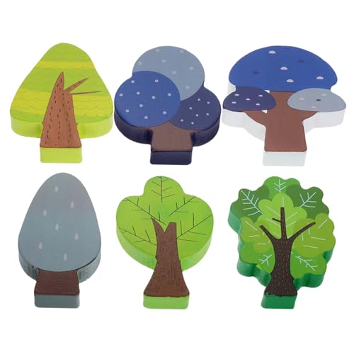 CIYODO 6Stücke Mini Holzbaum Set Teiliges Set Aus Naturholz Für Spieltische Und Holzbahn Zubehör Kindersicheres Design Fördert Kreatives Und Interaktion CIYODO 6Stücke Mini Holzbaum Set Teiliges Set Aus Naturholz Für Spieltische Und Holzbahn Zubehör Kindersicheres Design Fördert Kreatives Und Interaktion von CIYODO