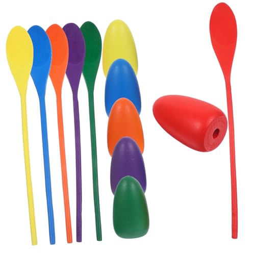 CIYODO 6Stücke Teiliges Holzspielzeug Für Balancing Spiele Und Eierlauf Für Outdoor Aktivitäten Für Geburtstagsfeiern Und Familien von CIYODO