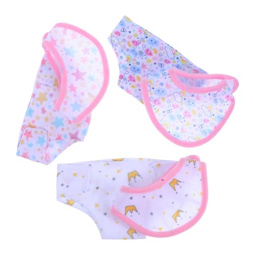 CIYODO 6Stücke Teiliges Puppenwindel Set für Puppen Weiche und Verstellbare mit Niedlichen Mustern für Rollenspiele und Kreative CIYODO 6Stücke Teiliges Puppenwindel Set für Puppen Weiche und Verstellbare mit Niedlichen Mustern für Rollenspiele und Kreative von CIYODO