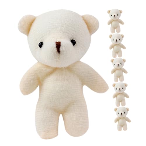 CIYODO 6Stücke Teiliges Schlüsselanhänger Kuschelweiche Plüschtiere Charmante Dekoration Für Taschen Rucksäcke Und Hochzeiten Niedliche Bärendekoration Für Erwachsene von CIYODO