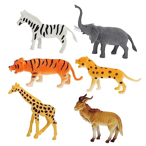 CIYODO 6-teiliges Tierfiguren-Set Aus Kunststoff Realistische Tiermodelle Pädagogisches Lernspielzeug Für Kinder CIYODO 6-teiliges Tierfiguren-Set Aus Kunststoff Realistische Tiermodelle Pädagogisches Lernspielzeug Für Kinder von CIYODO