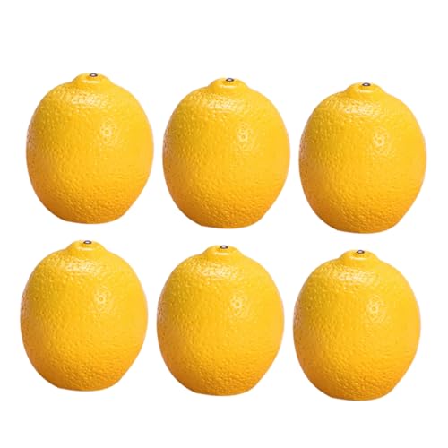 CIYODO 6Stücke Zitronen Dekoration Künstliche Lebensnahe Früchte Für Puppenhaus Tischdeko Fotorequisiten Vielseitige Mini Fruchtmodelle Aus Langlebigem Resin CIYODO 6Stücke Zitronen Dekoration Künstliche Lebensnahe Früchte Für Puppenhaus Tischdeko Fotorequisiten Vielseitige Mini Fruchtmodelle Aus Langlebigem Resin von CIYODO