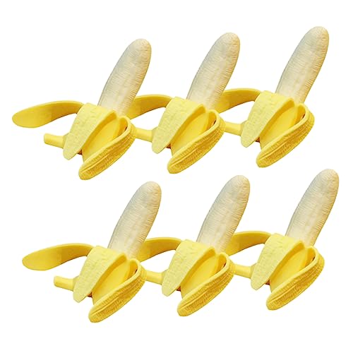 CIYODO 6pcs Bananenspielzeug Bananenspielzeug Geschälte Bananen Foto -Requisiten Dekompression Spielzeug Obst Squeeze Spielzeug von CIYODO