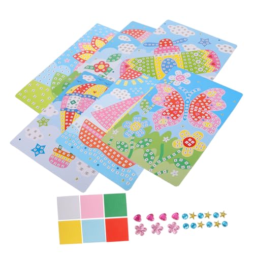 CIYODO Kinderspielzeug 6 Stück Cartoon-Puzzle-Aufkleber Eva-Material Lernspielzeug Für Kleinkinder Fördert Die Feinmotorik von CIYODO