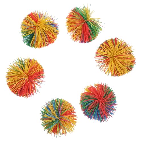 CIYODO 6stücke Bunte Silikon-fidgetbälle Flauschige Stressabbau-spielzeuge Für Sensorische Spielzeuge Zufallsfarben Für Entspannung Und Motorikförderung CIYODO 6stücke Bunte Silikon-fidgetbälle Flauschige Stressabbau-spielzeuge Für Sensorische Spielzeuge Zufallsfarben Für Entspannung Und Motorikförderung von CIYODO