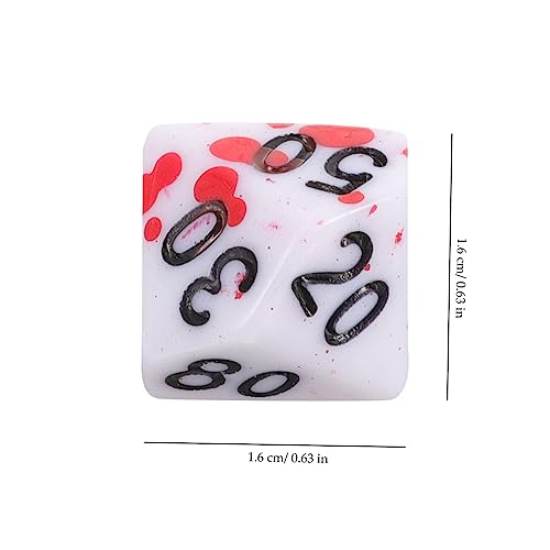 CIYODO 7 Stück Laufen Gruppenwürfelsatz Lustige Würfelspiel-Requisiten Unregelmäßige Punktwürfel Realistische Blutwürfel Würfel Für Rollenspiele Partyzubehör Acryl Rot CIYODO 7 Stück Laufen Gruppenwürfelsatz Lustige Würfelspiel-Requisiten Unregelmäßige Punktwürfel Realistische Blutwürfel Würfel Für Rollenspiele Partyzubehör Acryl Rot von CIYODO