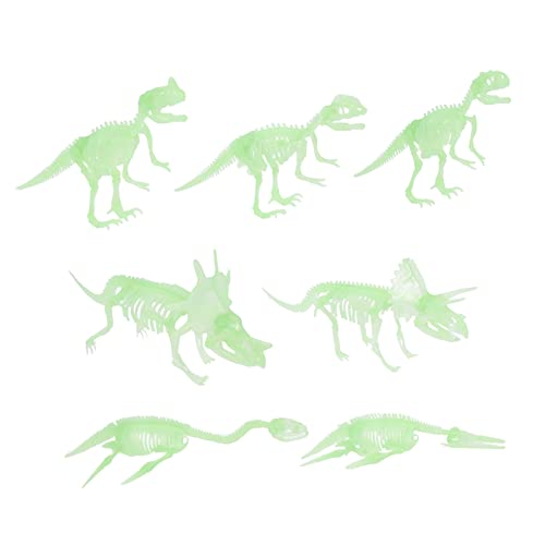 CIYODO 7-teiliges Leuchtendes Dinosaurierskelett Spielzeug Nachtleuchtende Dinosaurierknochen Dinosaurierknochenspielzeug Für Kinder von CIYODO