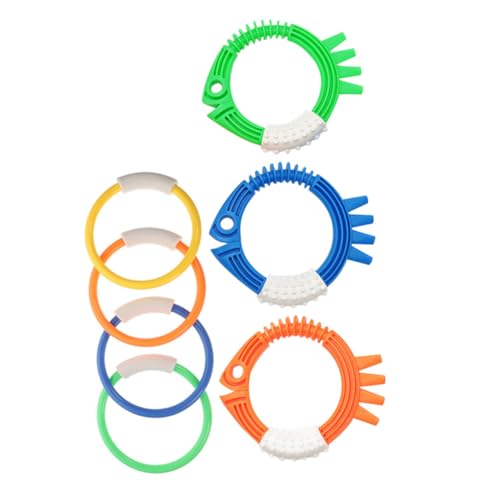 CIYODO 7 Stück Tauchspielzeug Tauchringe Schwimmen Tauchbecken Schwimmbad Wasserspielzeug Für Tauchring Wasserspielung Plastik Colorful CIYODO 7 Stück Tauchspielzeug Tauchringe Schwimmen Tauchbecken Schwimmbad Wasserspielzeug Für Tauchring Wasserspielung Plastik Colorful von CIYODO