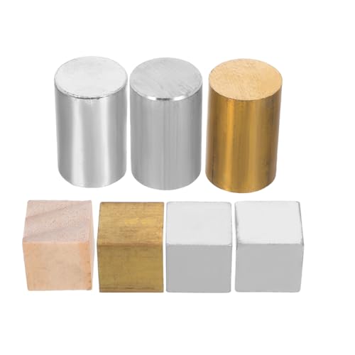 CIYODO 7 Stück Teiliges Metall Dichtewürfel Set Kupfer Aluminium Eisen und Würfel Zylinder für Physik Experimente Unterricht Schüler Wissenschaftler CIYODO 7 Stück Teiliges Metall Dichtewürfel Set Kupfer Aluminium Eisen und Würfel Zylinder für Physik Experimente Unterricht Schüler Wissenschaftler von CIYODO