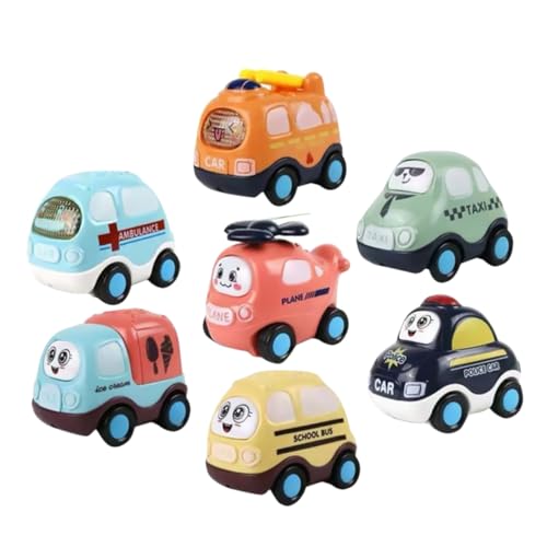 CIYODO 7 Stück Kleiner Spielzeugfahrzeuge zum Zurückziehen für Kinder Reibungsbetriebene Autos für Kleinkinder Buntes Fahrzeugspielzeug für Geburtstagsfeiern und Lernspiele CIYODO 7 Stück Kleiner Spielzeugfahrzeuge zum Zurückziehen für Kinder Reibungsbetriebene Autos für Kleinkinder Buntes Fahrzeugspielzeug für Geburtstagsfeiern und Lernspiele von CIYODO