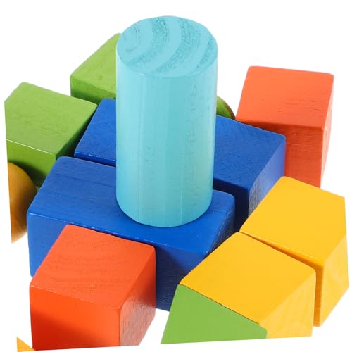 CIYODO 70 Stück Teiliges Geometrische Körper Blöcke Montessori Lernspielzeug für Fördert Räumliches Mathematische Manipulative für Grundschule Vielseitiges Pädagogisches von CIYODO