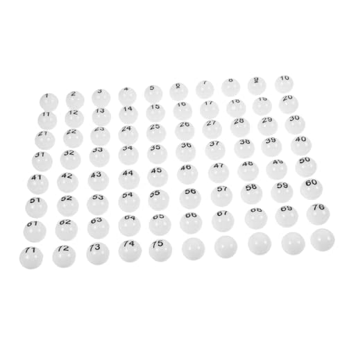 CIYODO 75Stücke Spielbälle Nummerierte Tombola Bälle für Partyspiele und Veranstaltungen Langlebig und Leicht zu Transportieren für Feiern und Spieleabende CIYODO 75Stücke Spielbälle Nummerierte Tombola Bälle für Partyspiele und Veranstaltungen Langlebig und Leicht zu Transportieren für Feiern und Spieleabende von CIYODO