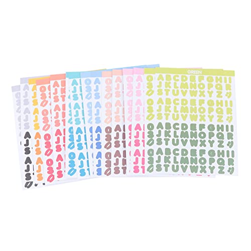 CIYODO Scrapbooking-Aufkleber Ästhetische Washi-aufkleberblätter Für Planer Alphabet-Aufkleber Fotoalbum Dekorative Buchstaben-Aufkleber von CIYODO