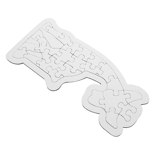 CIYODO 8 Sätze Puzzle kognitives Bildungsspielzeug Papier Weiß von CIYODO