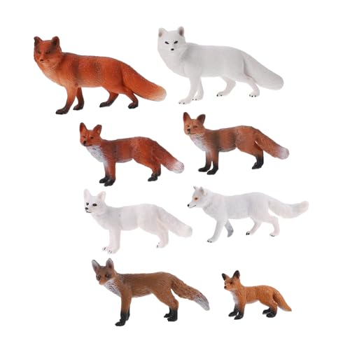 CIYODO 8 Stück Fox -Modellfigur Plastik CIYODO 8 Stück Fox -Modellfigur Plastik von CIYODO