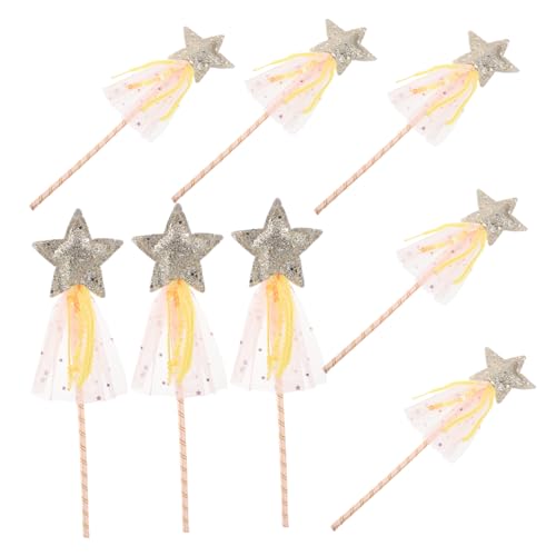 CIYODO 8 Stück Glitzernde Sternen Zauberstäbe für Leichte und Langlebige Requisiten für Rollenspiele Cosplay und Partys von CIYODO
