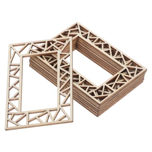 CIYODO 8 Stück Miniatur-puppenhaus-möbel Aus Holz, Fenster, Chinesische Mini-Fenster, Modell Für DIY-Mini-hauszubehör Und Vorgetäuschte Spielmöbel von CIYODO
