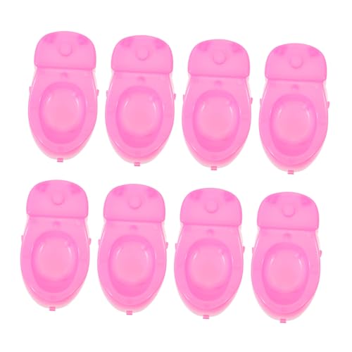 CIYODO 8 Stück Puppen-Toilettenspielzeug Miniatur-Requisiten, Badezimmer-Miniatur Miniaturmöbel Mini-Toilettenspielzeug realistische Mini-Toilette Mini-Haustoilette Plastik Rosa CIYODO 8 Stück Puppen-Toilettenspielzeug Miniatur-Requisiten, Badezimmer-Miniatur Miniaturmöbel Mini-Toilettenspielzeug realistische Mini-Toilette Mini-Haustoilette Plastik Rosa von CIYODO